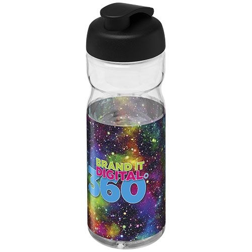 PF210436-14H2O Active® Base Tritan™ 650 ml Sportflasche mit Klappdeckel_ transparent klar_schwarz
