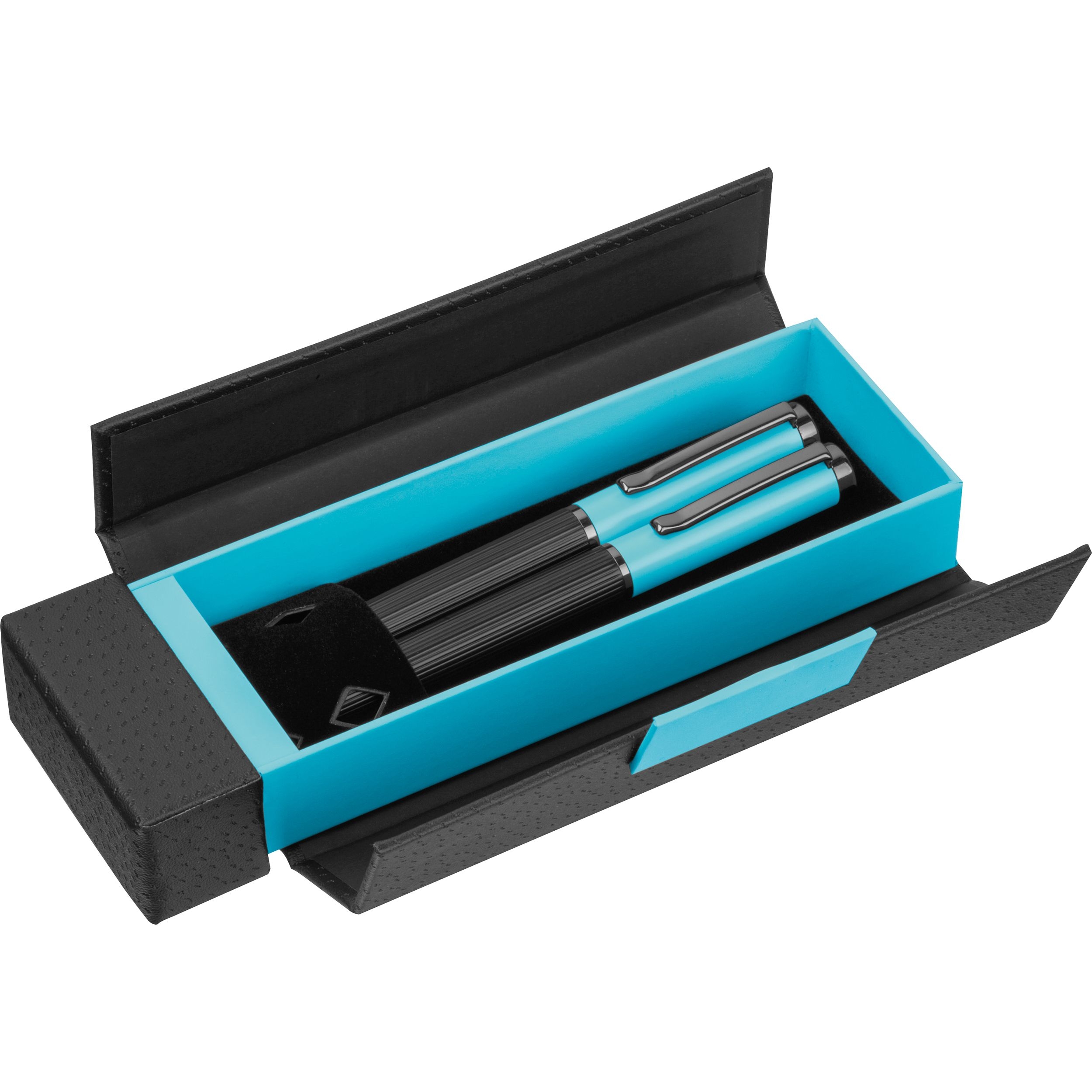 MA15398-24Metall Schreibset REGINALD_ hellblau