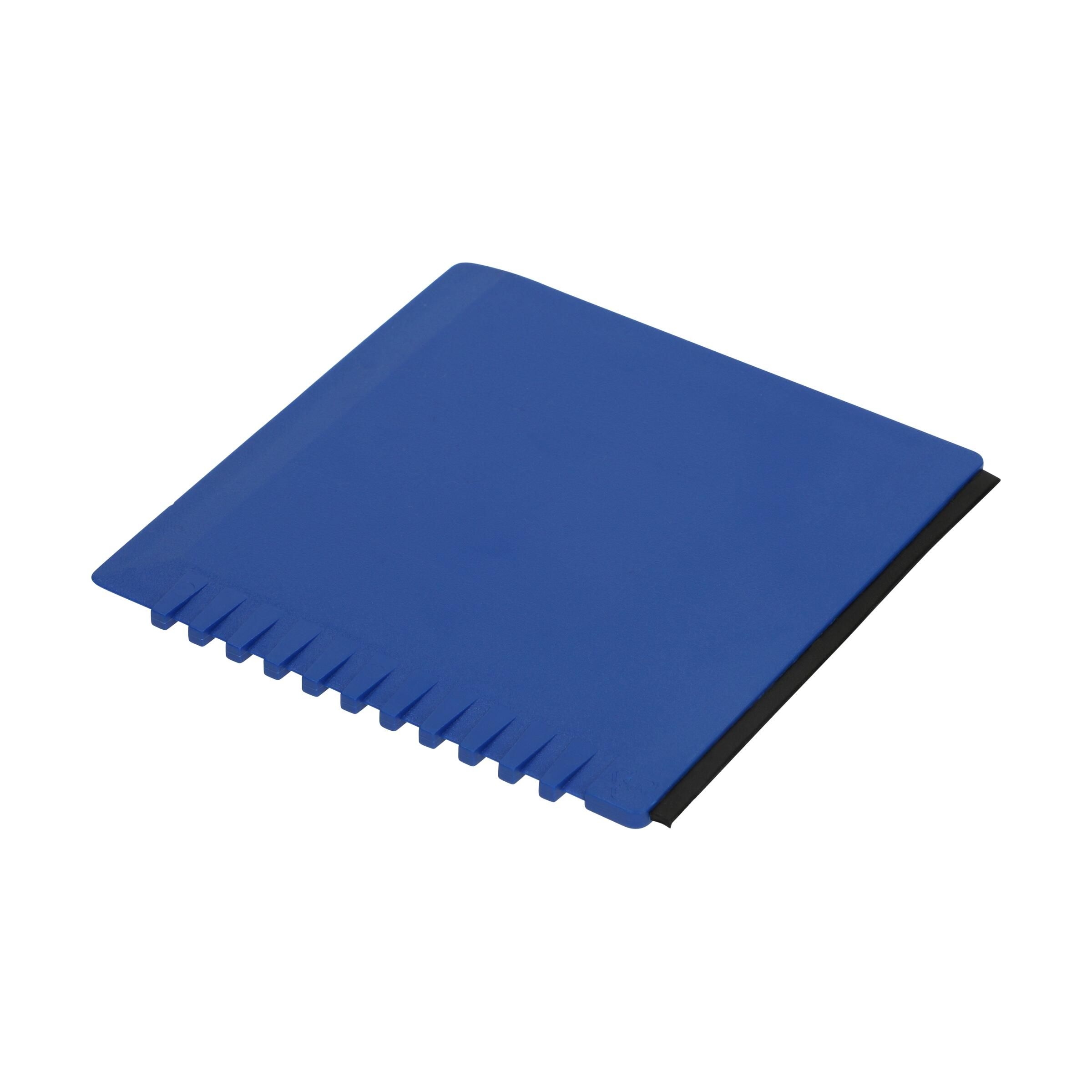 EL04224-3Eiskratzer _Quadrat_ mit Wasserabstreifer_ standard-blau