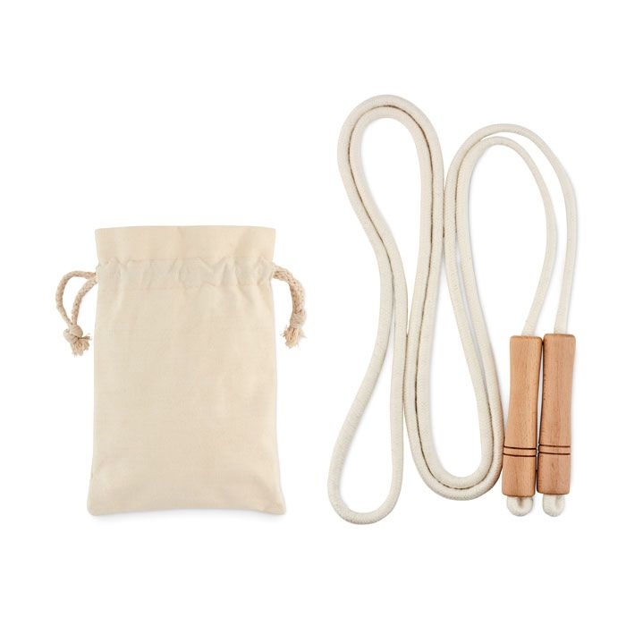 MO6140-13Jump Springseil aus Baumwolle_ Beige