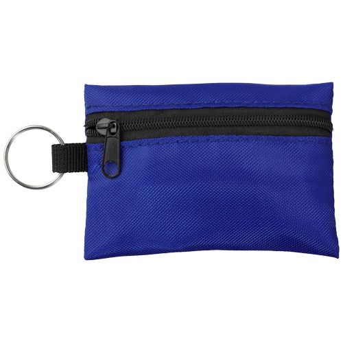 Valdemar 16-teilige Erste-Hilfe-Tasche mit Schlüsselanhänger, royalblau