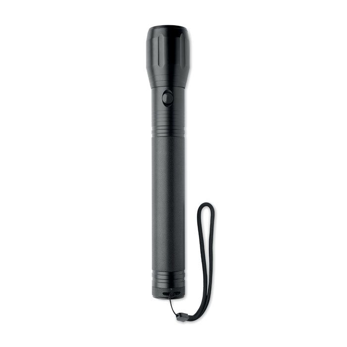 MO6567-03Ento Grosse LED-Taschenlampe Alu_ Schwarz