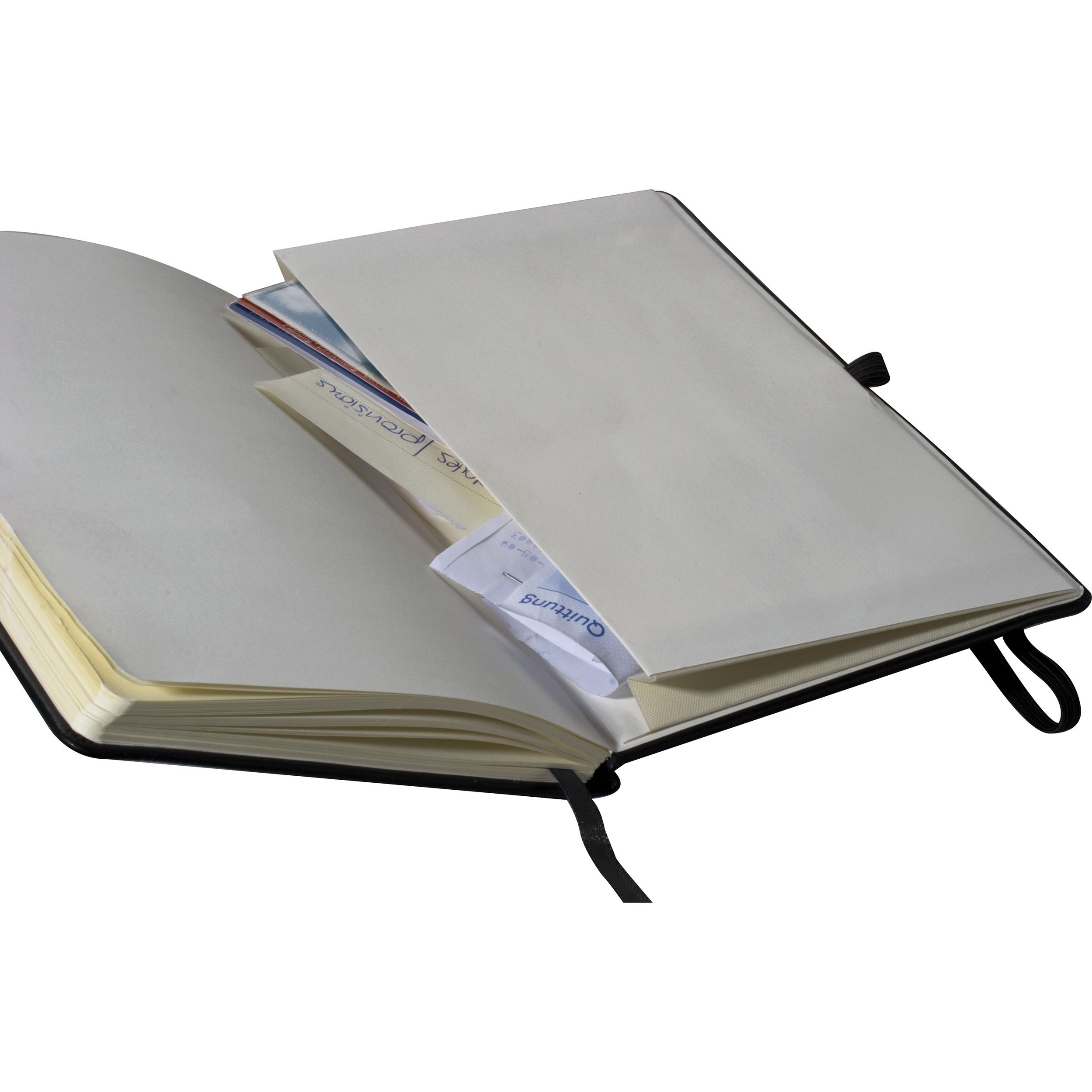 MA27636-03A5 Notizbuch mit Kunstlederumschlag _ schwarz