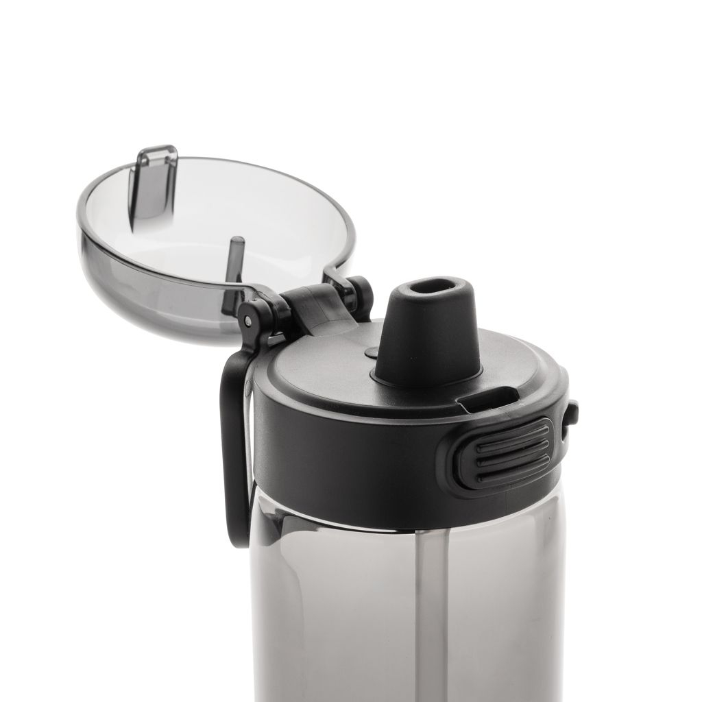 XDP437.70-01Sip'nLock RCS rPET auslaufsichere Sport-Trinkflasche 800ml_ schwarz