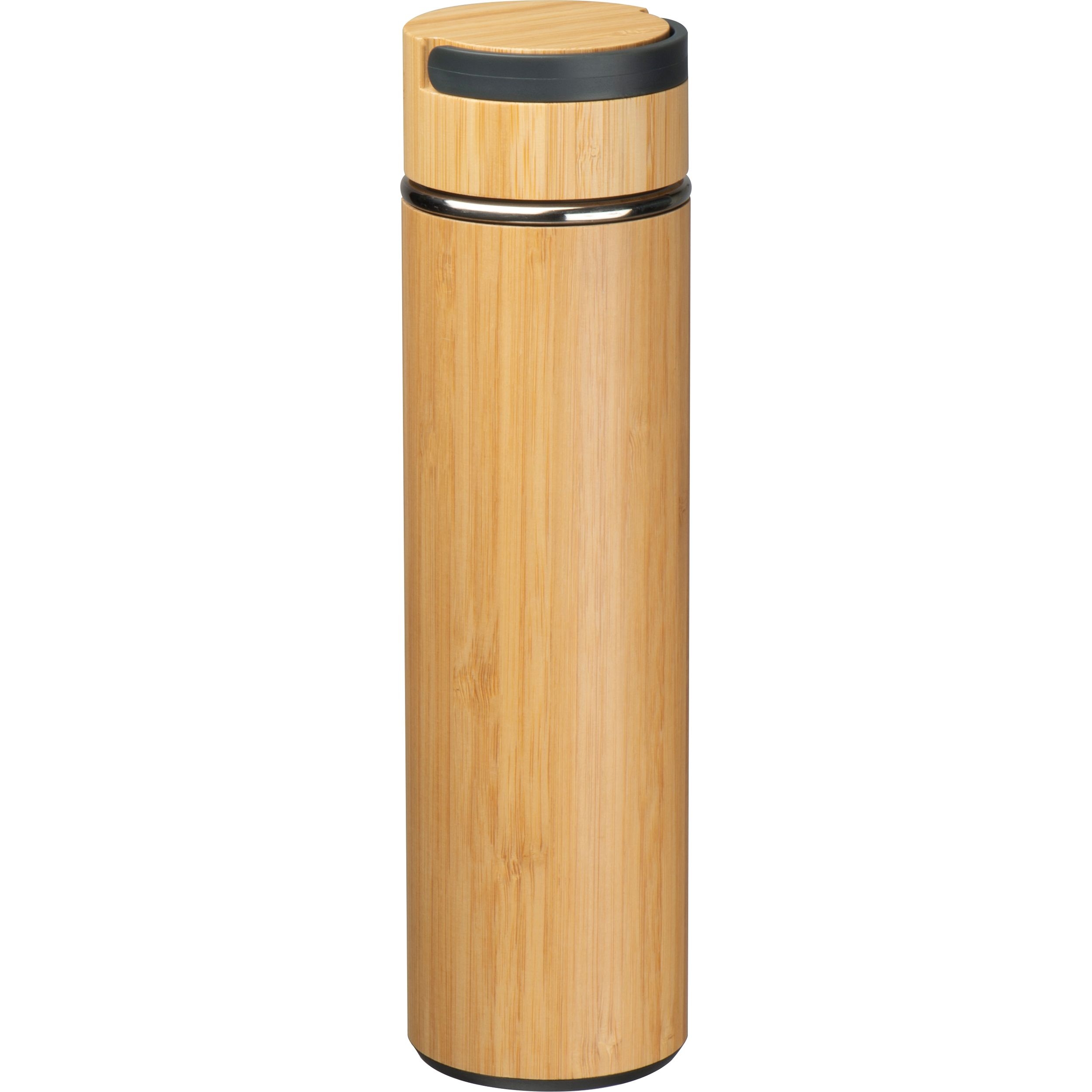 MA63113-13Trinkflasche mit Teesieb Bambus_ beige
