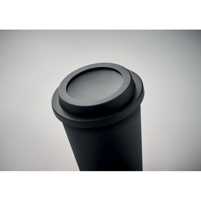 MO6583-03Sora Doppelwandiger Becher PP 300ml_ Schwarz