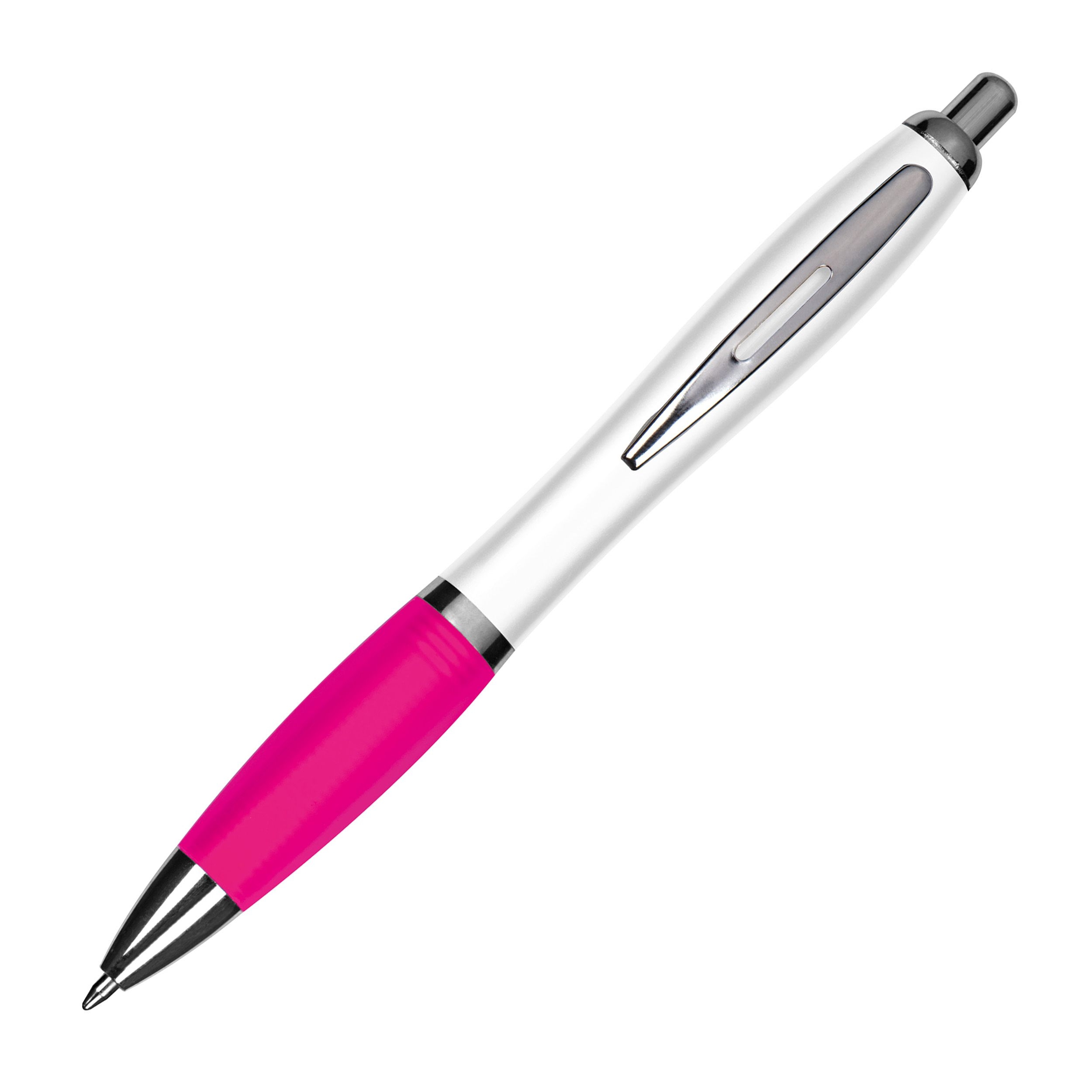 MA11683-11Kugelschreiber mit weissem Schaft _ pink