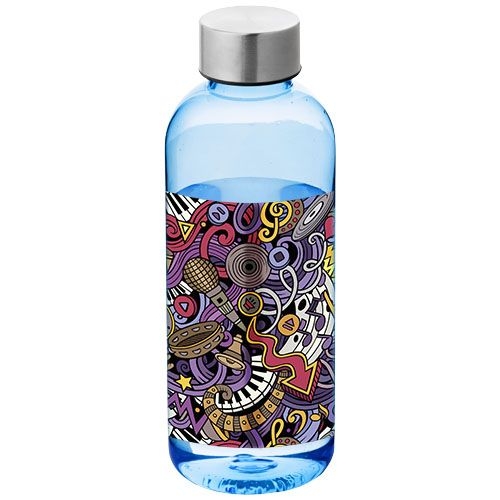 PF100289-3Spring 600 ml Trinkflasche_ transparent blau