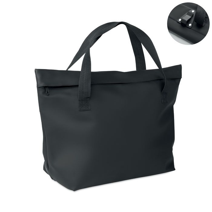 MO3216-03Ride Tote Bag Fahrrad-Einkaufstasche PU 10L_ schwarz