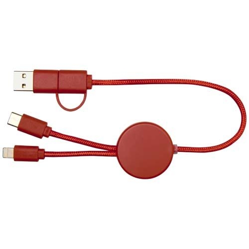 PF124427-3Citala 30 cm 5-in-1 Kabel aus recyceltem Kunststoff fuer Datenuebertragung und 27W Schnellladung_ zieg