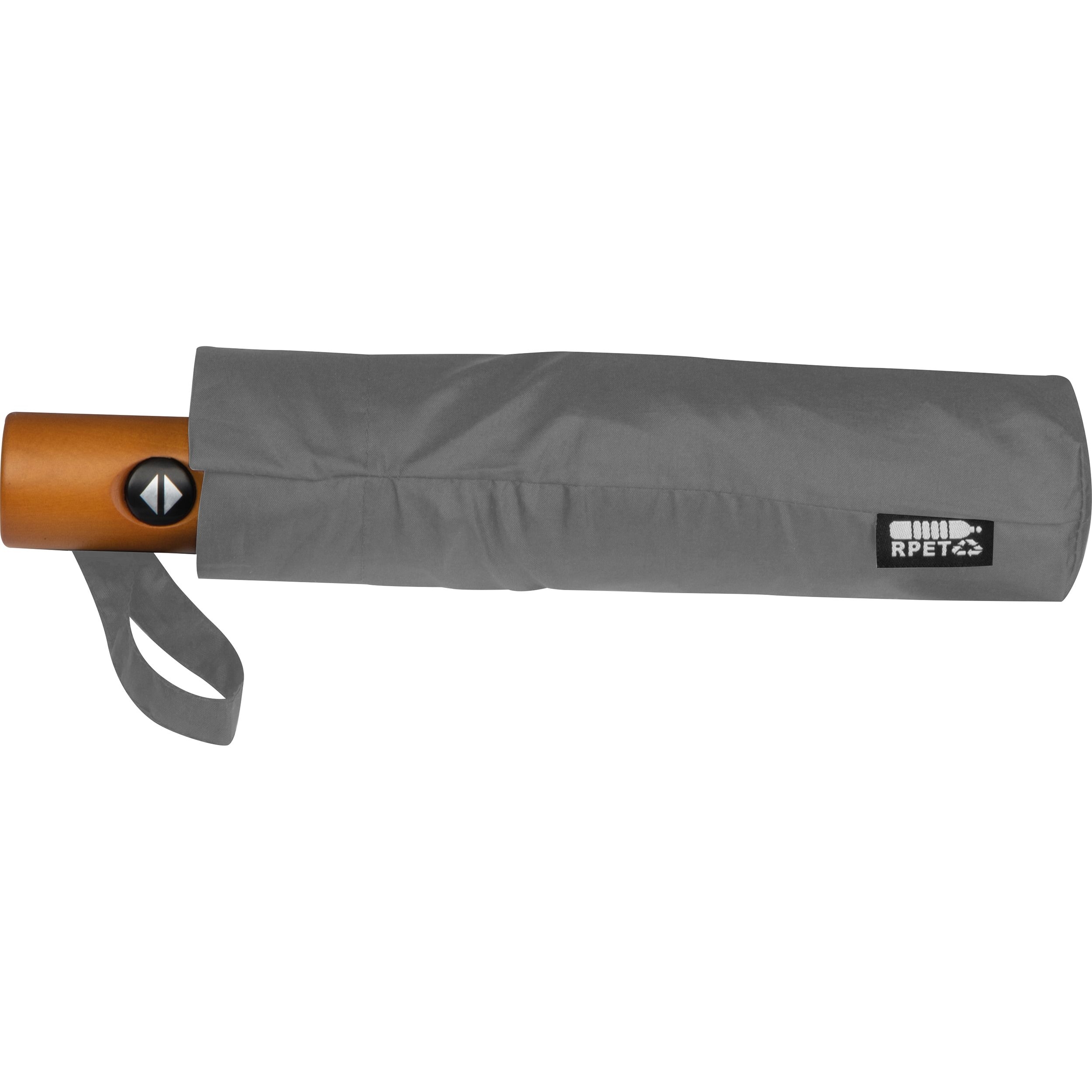 MA43223-07Regenschirm aus recyceltem Polyester MALWINA_ silbergrau