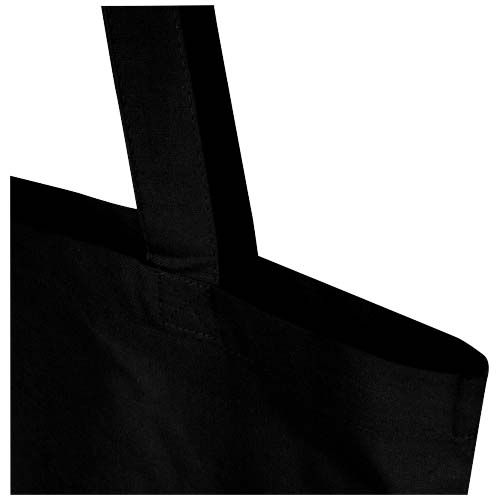 PF120760-7Madras Blend 140 g_m² Tragetasche aus GRS-recycelter Baumwolle 7L_ schwarz