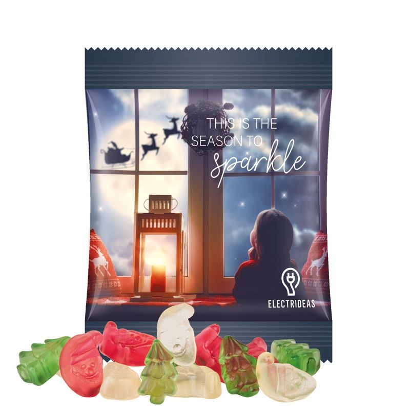 JG20161-1Minituete 10 g Trolli Fruchtgummi Weihnachtsmischung_ Weihnachtsmischung_ weisse Folie