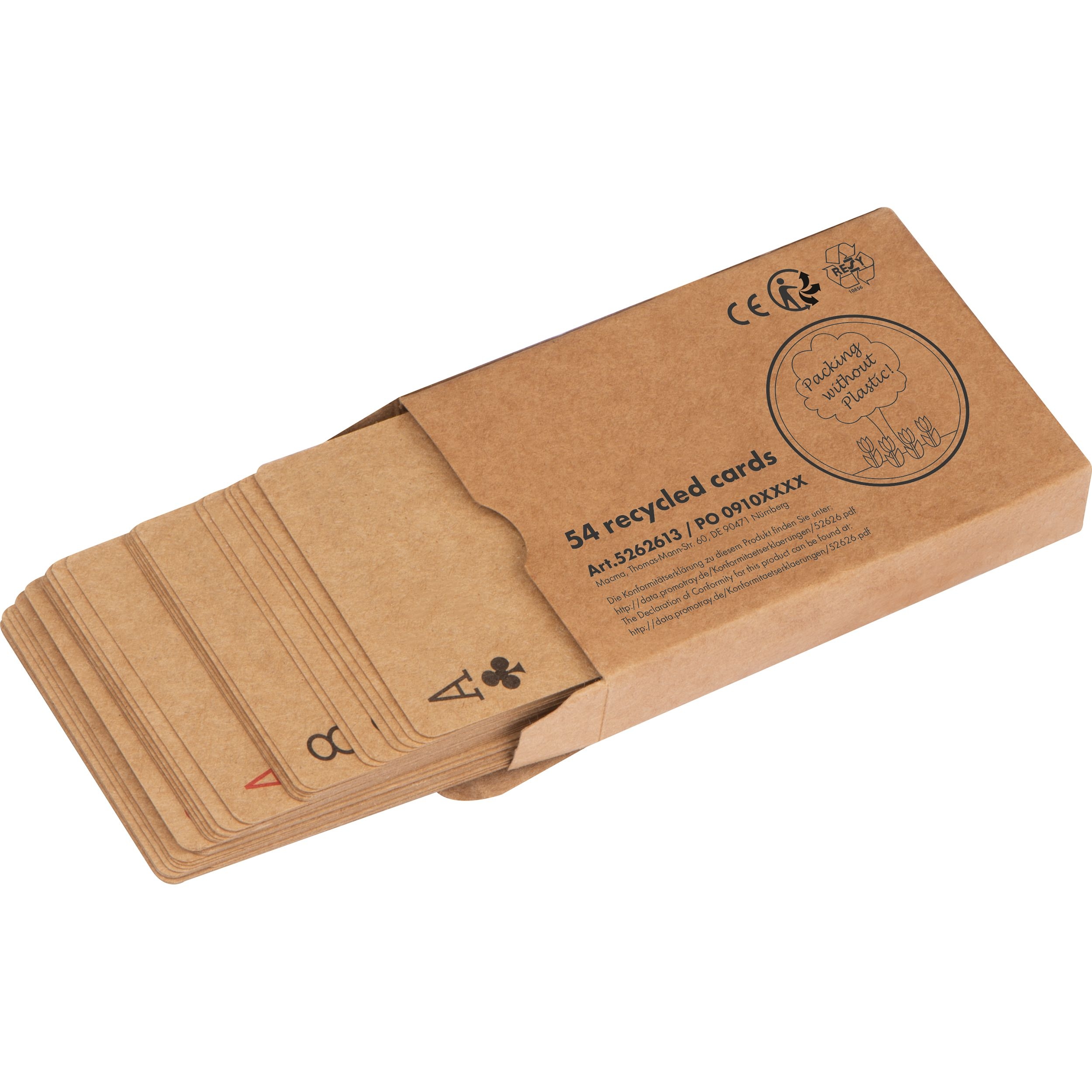 MA52626-13Spielkarten _52 Blatt _ Joker_ beige