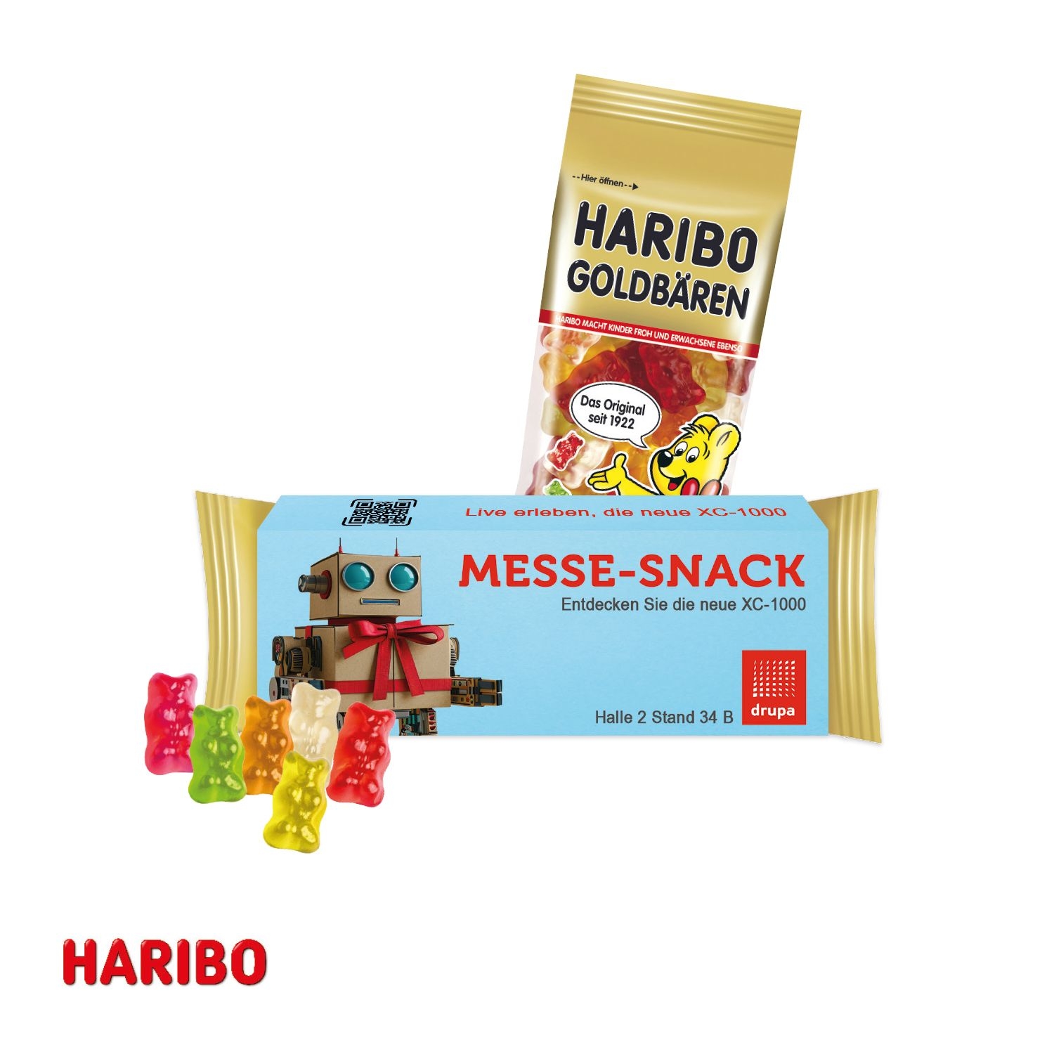 CD91640HARIBO Goldbaeren im Werbeschuber_ 75 g