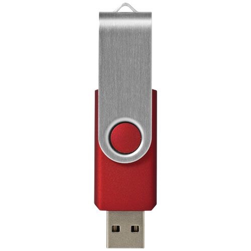 PF123504-4Rotate-Basic 2 GB USB-Stick_ rot_silber_ 2 GB