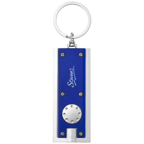 Castor LED-Schlüssellicht, blau,silber