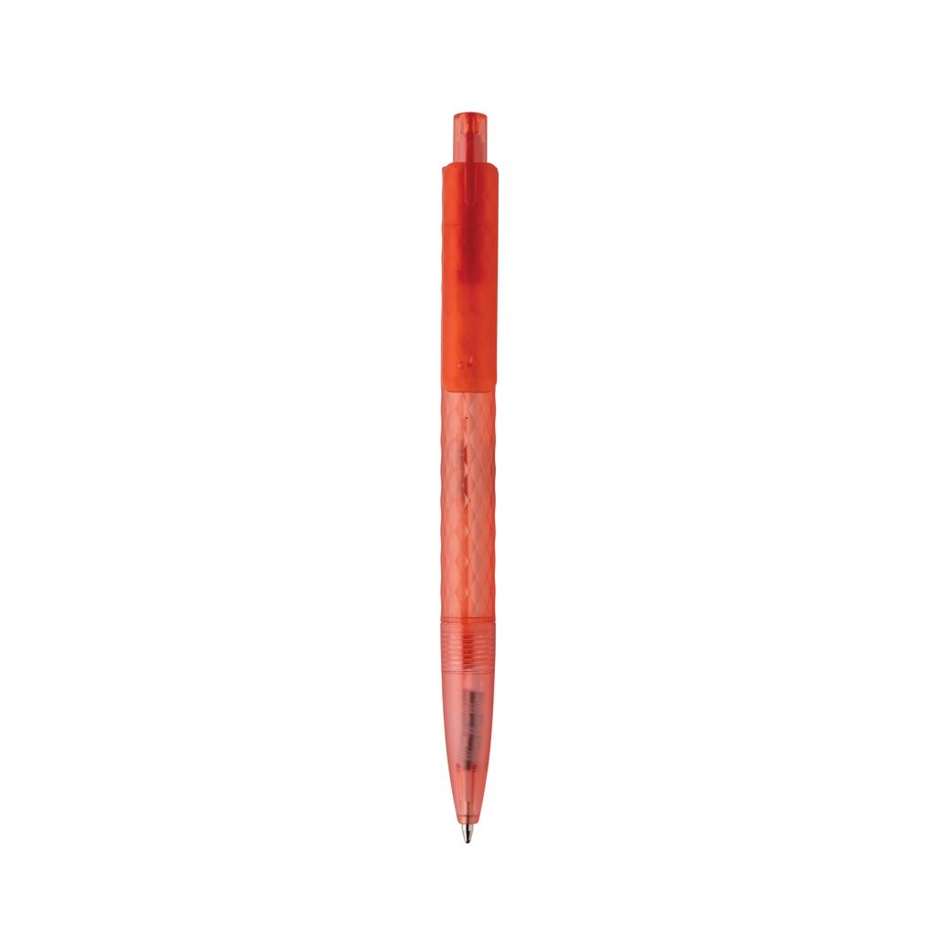 XDP611.33-04X3 Frosted-Pen aus GRS recyceltem PC_ rot