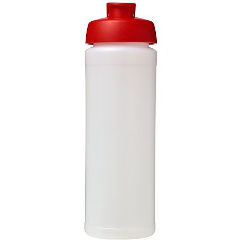 Baseline® Plus grip 750 ml Sportflasche mit Klappdeckel, transparent,rot