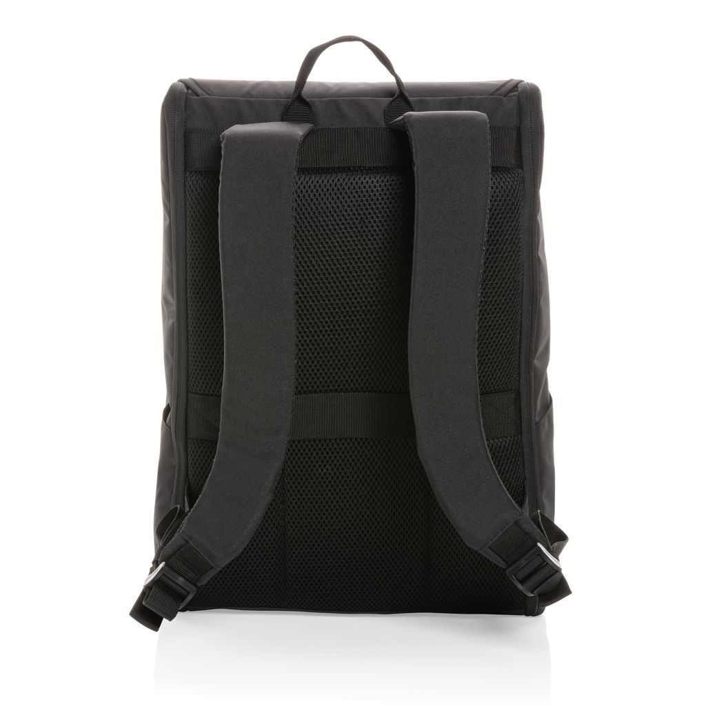XDP763.04-1Swiss Peak Fern AWARE™ RPET 15_6_ Rucksack mit Allover-Zip_ schwarz