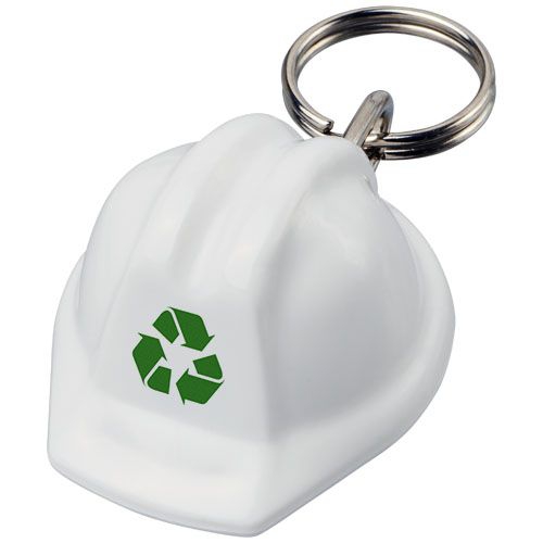 Kolt Schutzhelm Schlüsselanhänger aus recyceltem Material, weiß