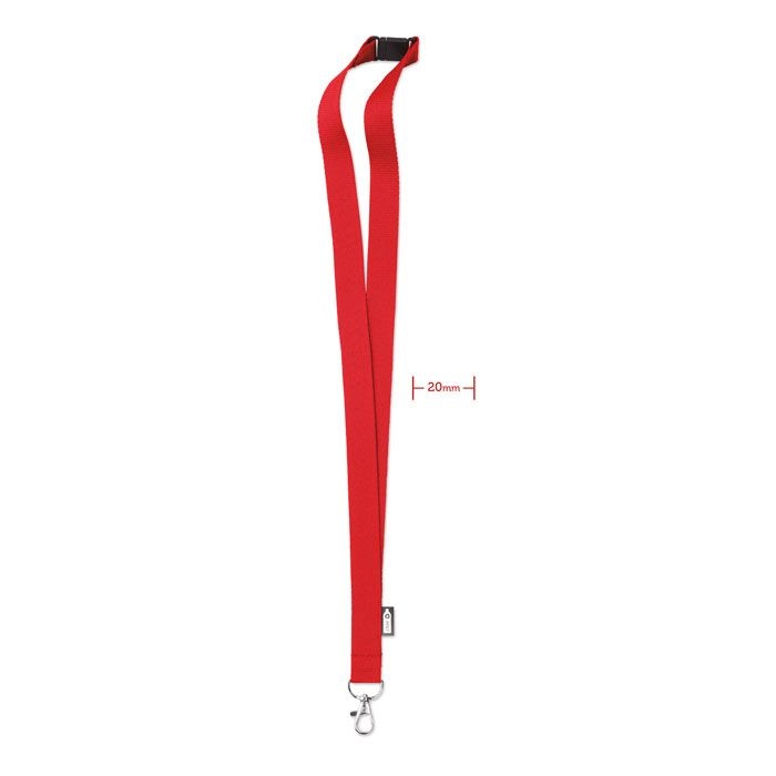MO6100-05Lany Rpet Lanyard RPET 20mm_ Rot MO6100-05Lany Rpet Lanyard RPET 20mm_ Rot