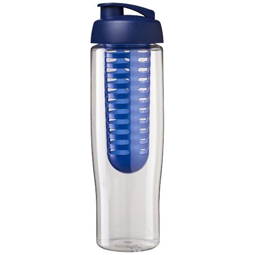 PF210041-2H2O Active® Tempo 700 ml Sportflasche mit Klappdeckel und Infusor_ transparent_blau