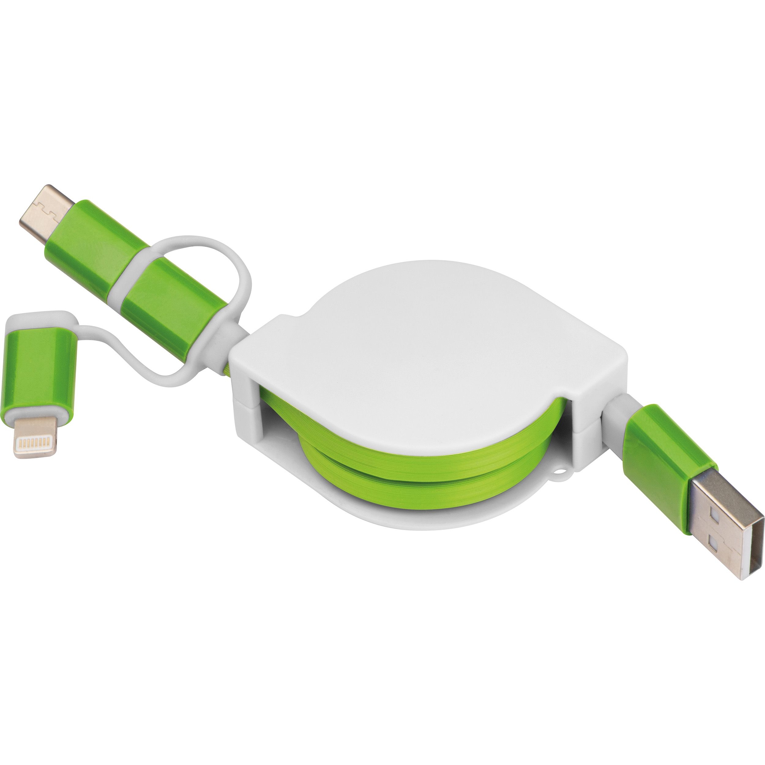 MA21652-09Ausziehbares Ladekabel 3in1_ gruen