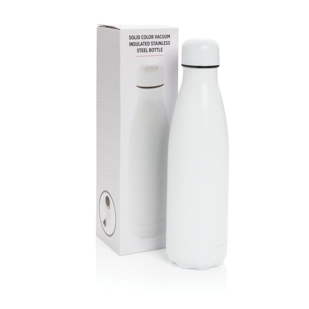 XDP436.46-3Einfarbige Vakuumisolierte Stainless Steel Flasche_ weiss
