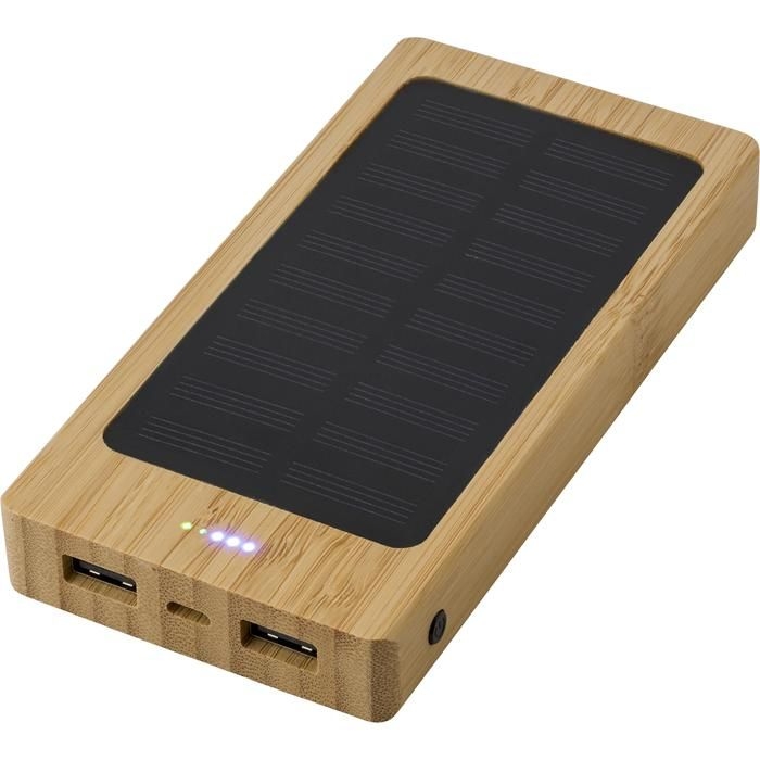 GI431953Solar-Powerbank aus Bambus Joan