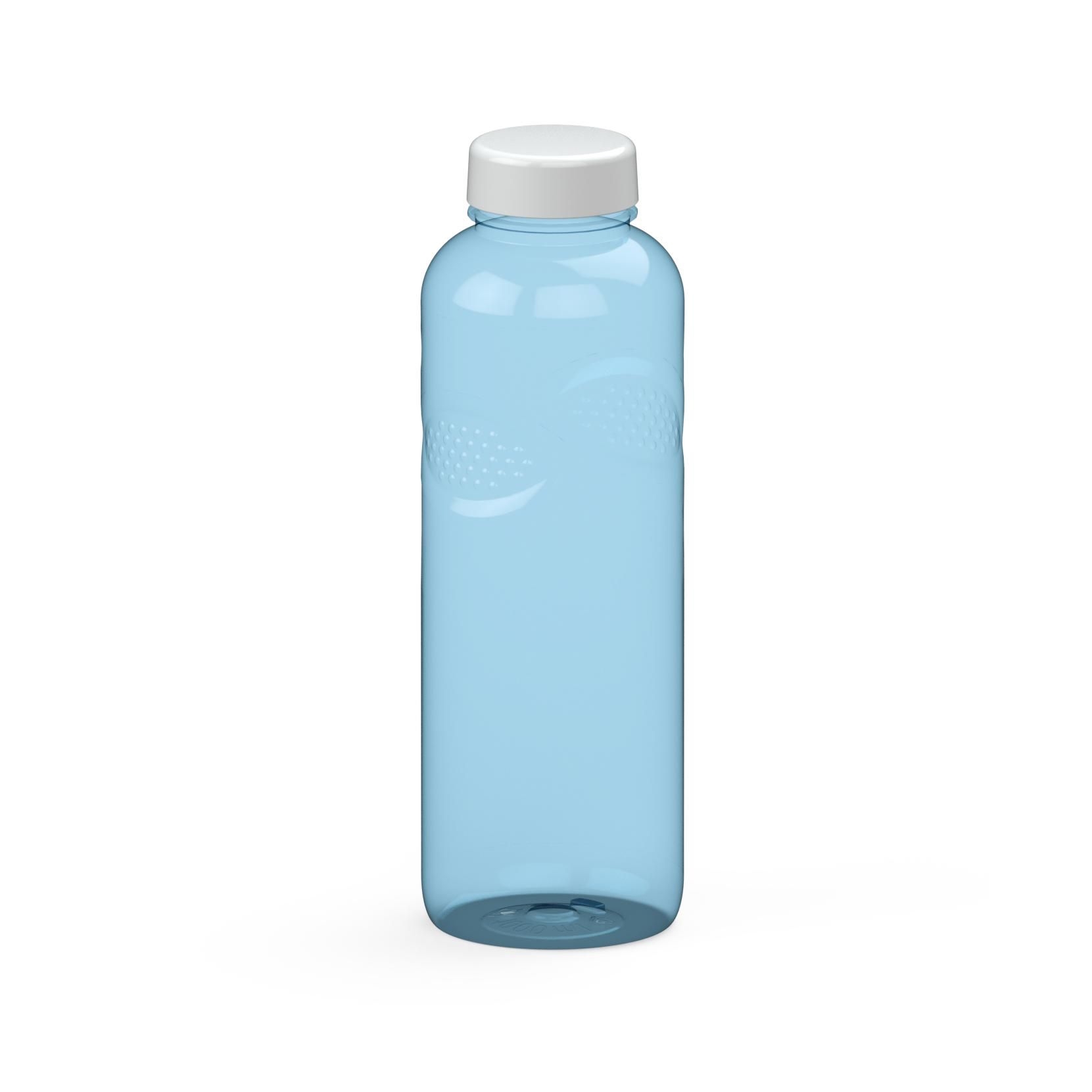 EL01572-4Trinkflasche Carve _Refresh_ 1_0 l_ transparent-blau_ weiss