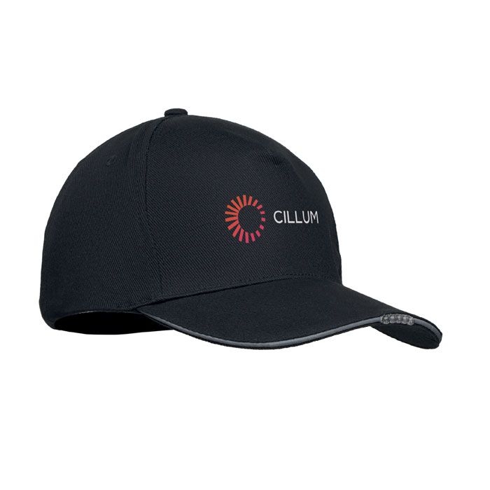 MO2439-03Luzcap Baseball Kappe mit LED 220g_m²_ schwarz