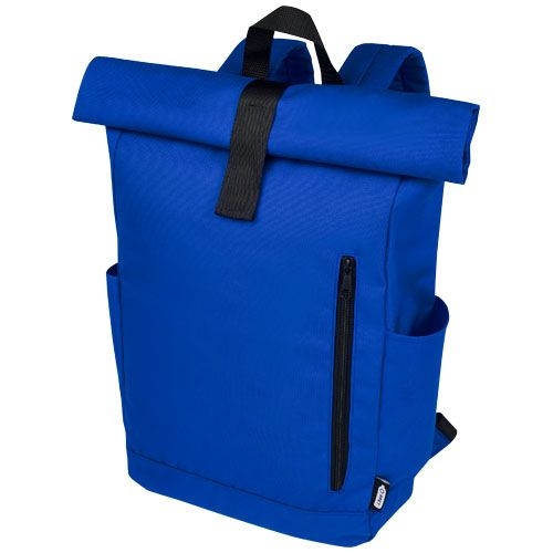 PF120659-2Byron 15_6_ GRS RPET Roll-Top Rucksack 18 L_ royalblau PF120659-2Byron 15_6_ GRS RPET Roll-Top Rucksack 18 L_ royalblau