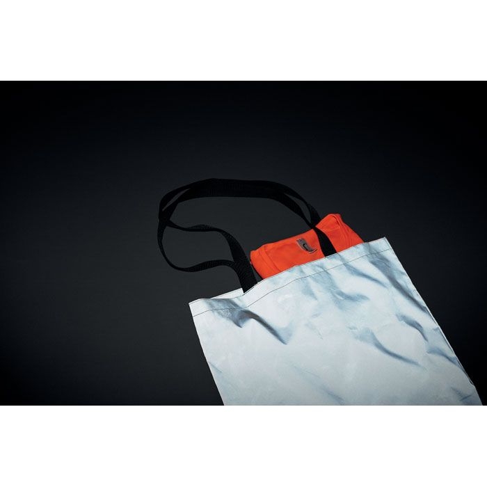 MO6302-16Visi Tote Reflektierende Einkaufstasche_ Mattsilber