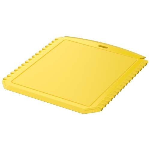 PF220502-2Thrym rechteckiger Eiskratzer aus recyceltem Kunststoff_ gelb