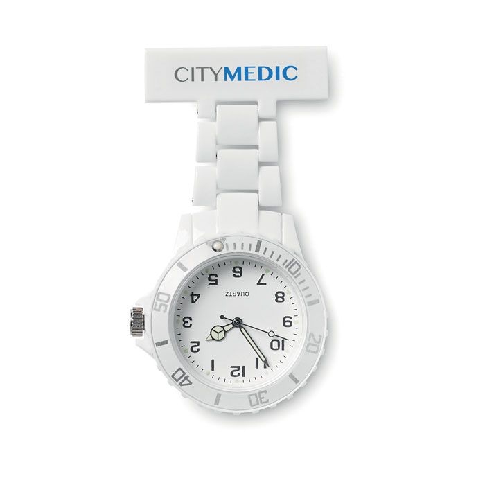 MO8256-06Nurwatch Analoge Schwesternuhr_ Weiss