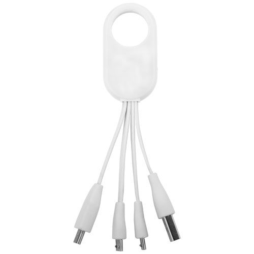 PF134214-1Troup 4-in-1-Ladekabel mit Typ C Spitze_ weiss