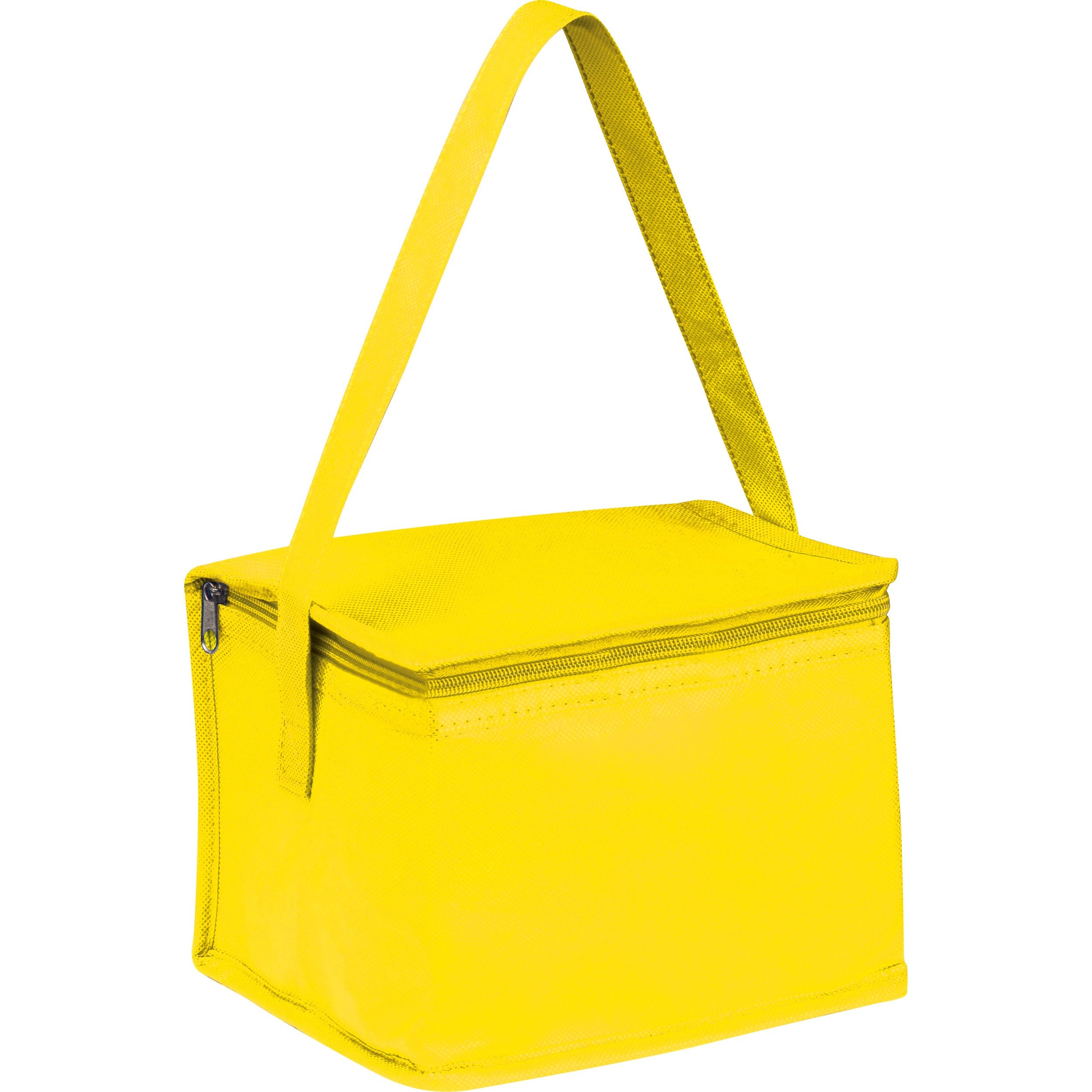 MA61542-08Non-Woven Kuehltasche fuer 6 Dosen_ gelb