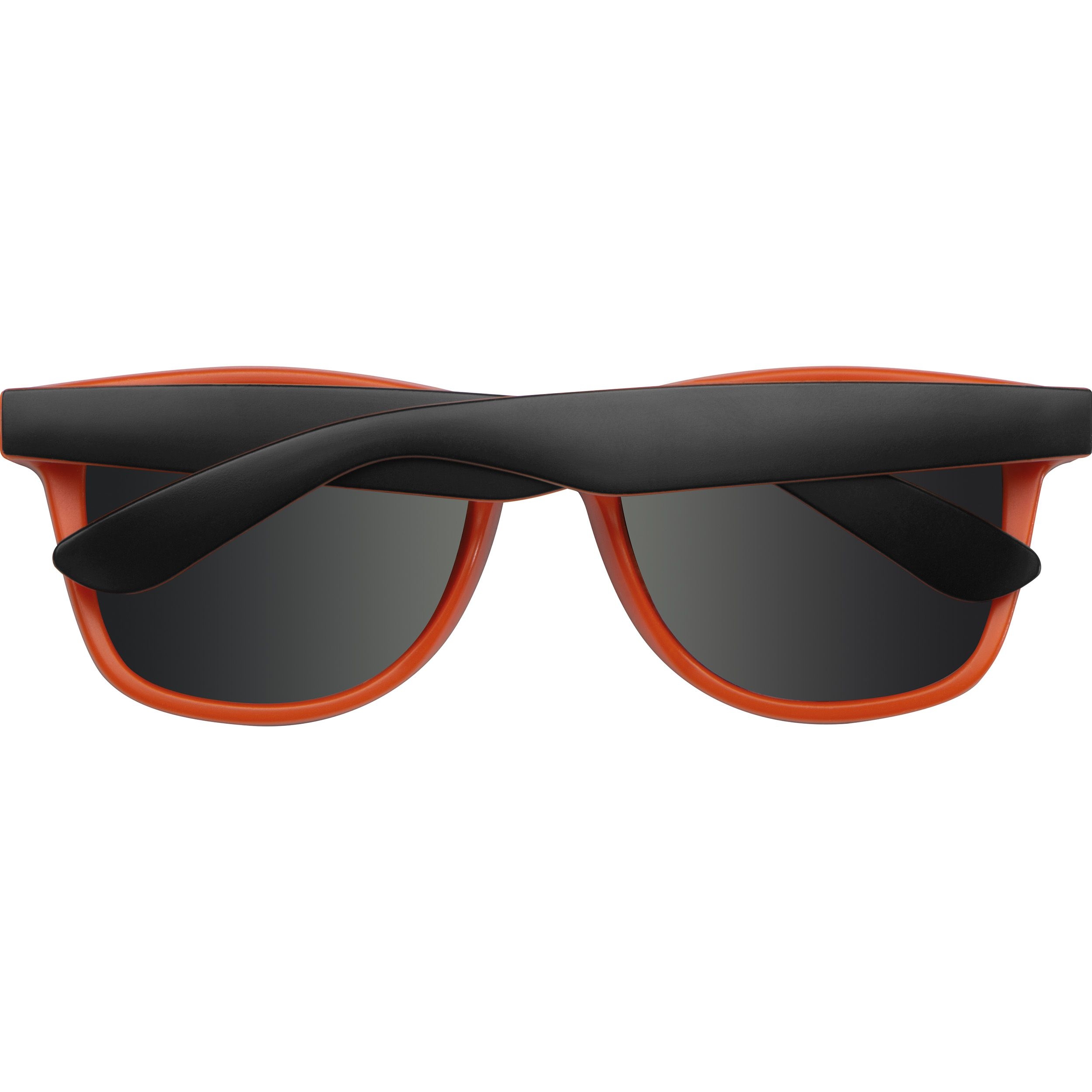 MA50671-10Sonnenbrille aus Kunststoff mit verspiegelten Glaesern_ UV 400 Schutz_ orange