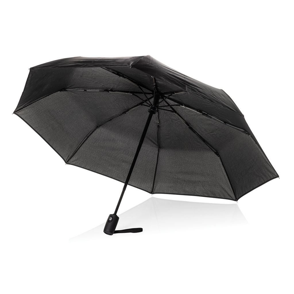 XDP850.73-01Swiss Peak Vito Aware™ RPET 21_ Schirm mit auto open_close_ schwarz