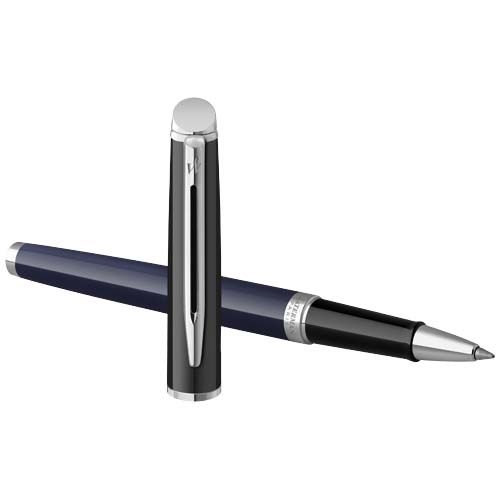 Waterman Hemisphere Color-Block Tintenroller mit Palladiumbeschichtung (schwarze Mine), blau,schwarz