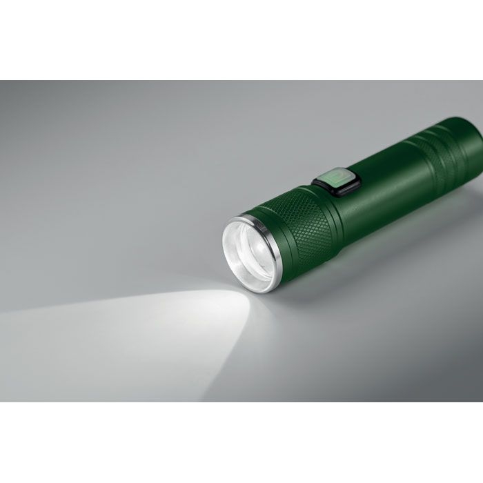 MO2724-60Flashra Wiederaufladbare Taschenlampe_ dunkelgruen