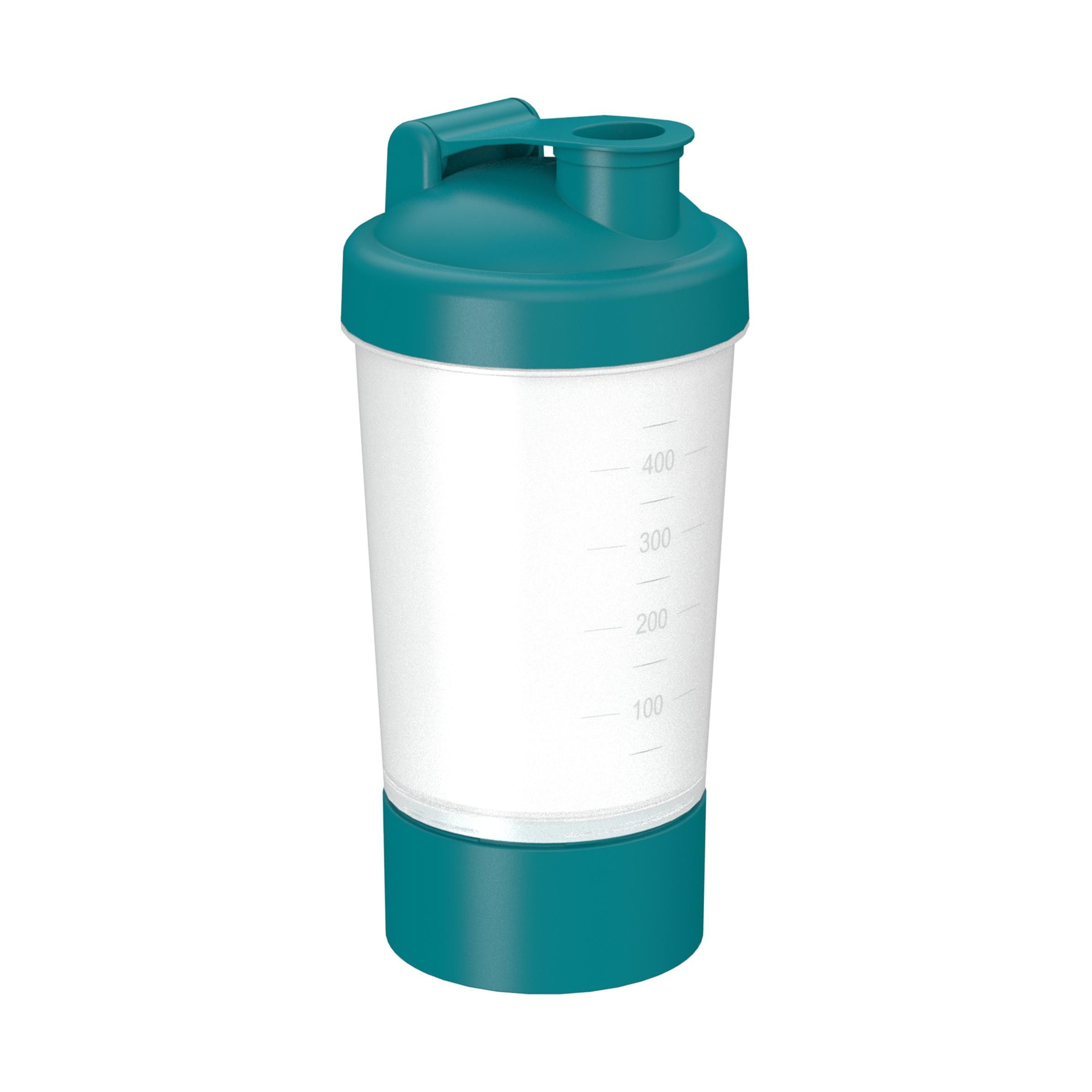 EL01855-5Shaker _Protein_ Pro 1_ 0_40 l_ transparent_ teal