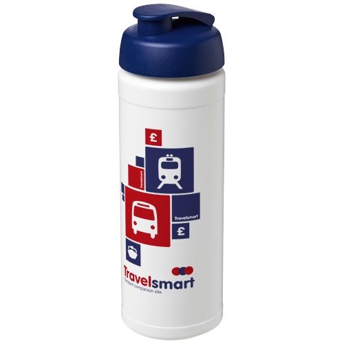 PF210070-3Baseline® Plus 750 ml Flasche mit Klappdeckel_ weiss_blau