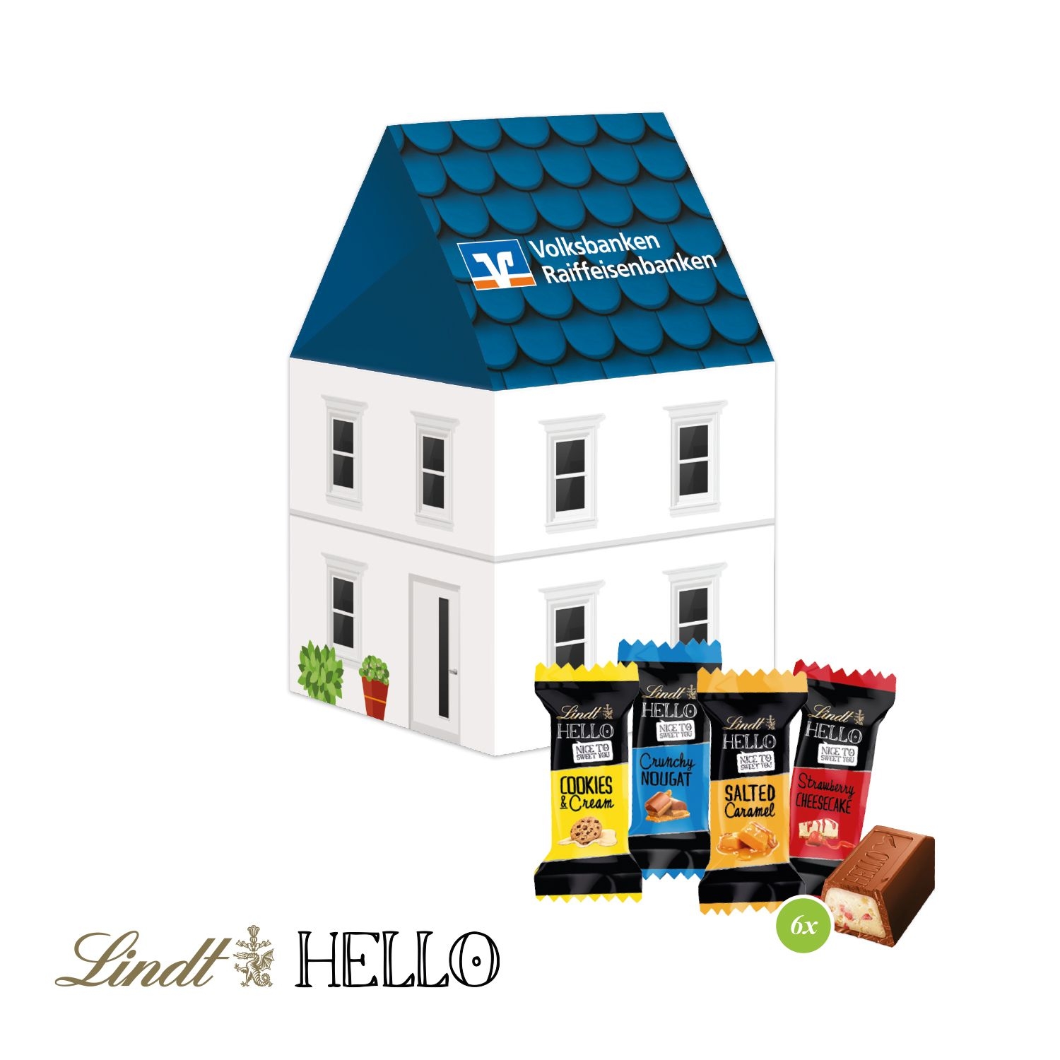 CD917193D Praesent Haus mit Lindt HELLO Mini