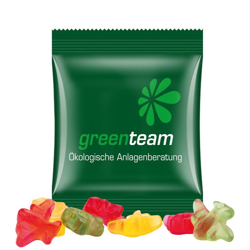 JG15061-19Minituete 10g_ Fruchtgummi Standardformen_ Flugzeug_ weisse Folie