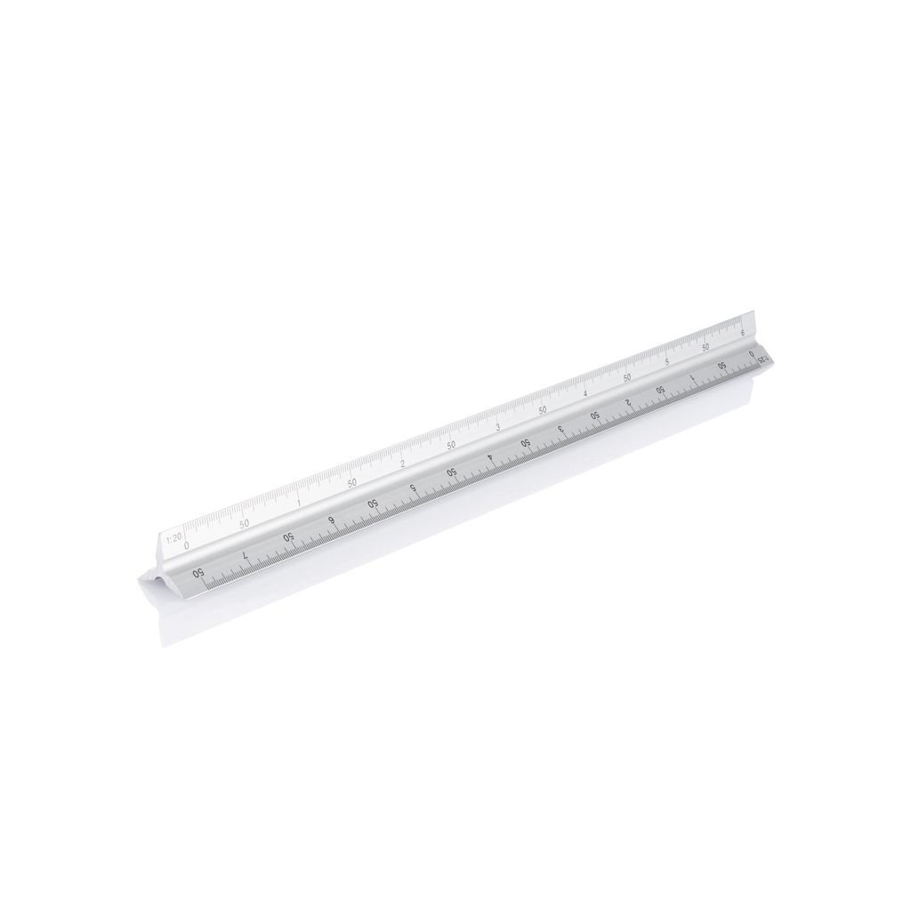 XDP165.13-2Aluminiumlineal 30 cm_ silber