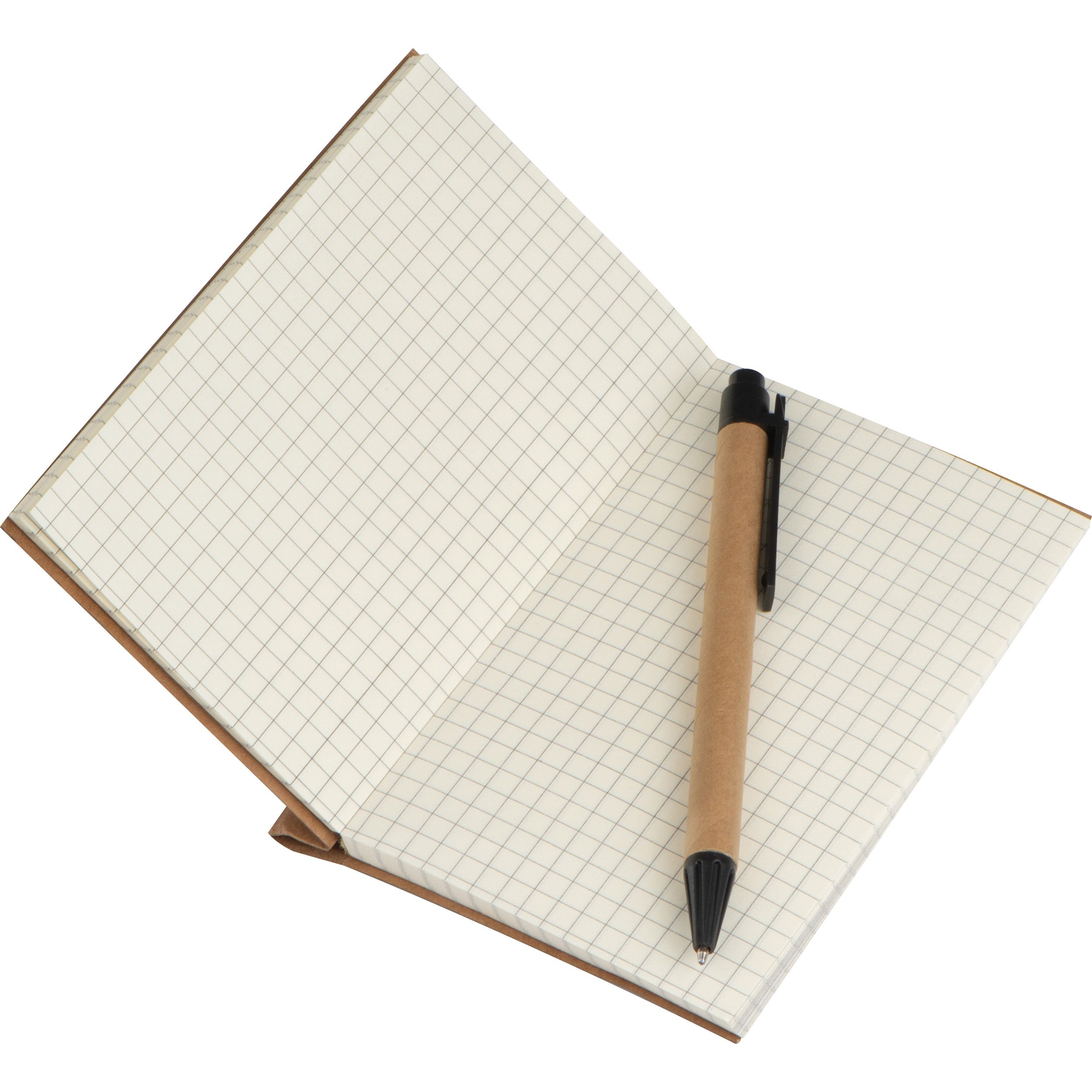 MA20581-01Kleines Notizbuch mit Umschlag aus Karton NATALIA_ braun