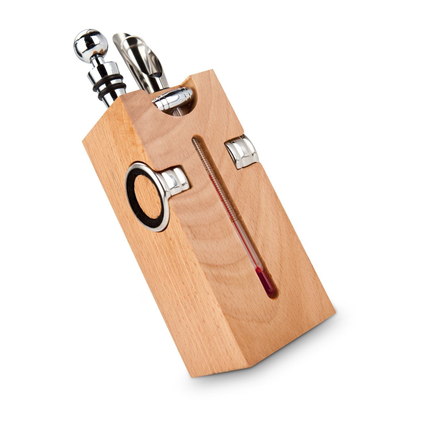 RP1438Buche-Block mit Wein