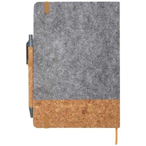 PF107913-1Veronica A5 Hardcover Notizbuch_ grau_natur